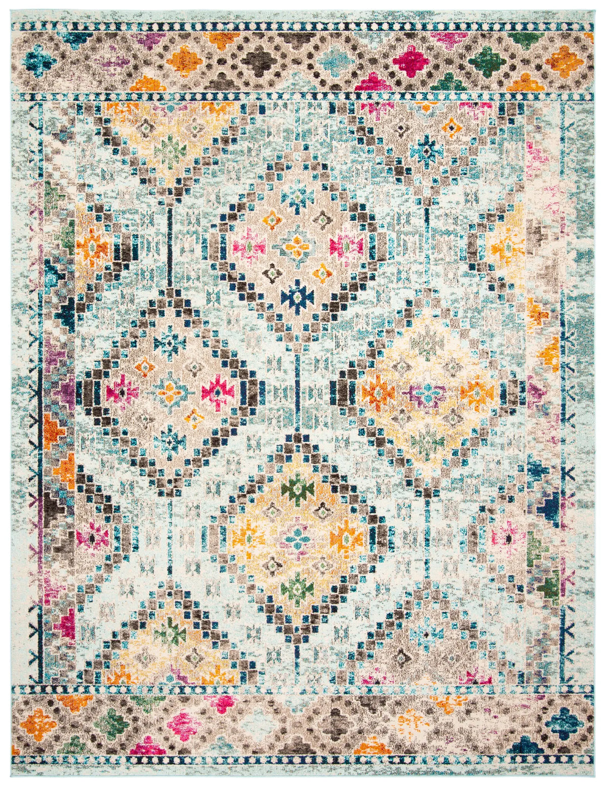 Safavieh Madison 10'-0" x 14'-0" Rug in Blue / Yellow