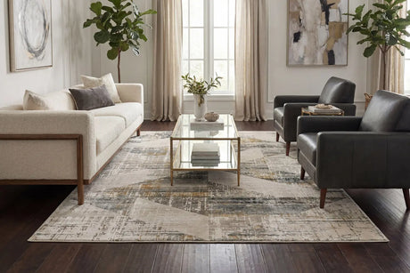 Dynamic Rugs Quartz 27072 Ivory/Slate Rugs - Room