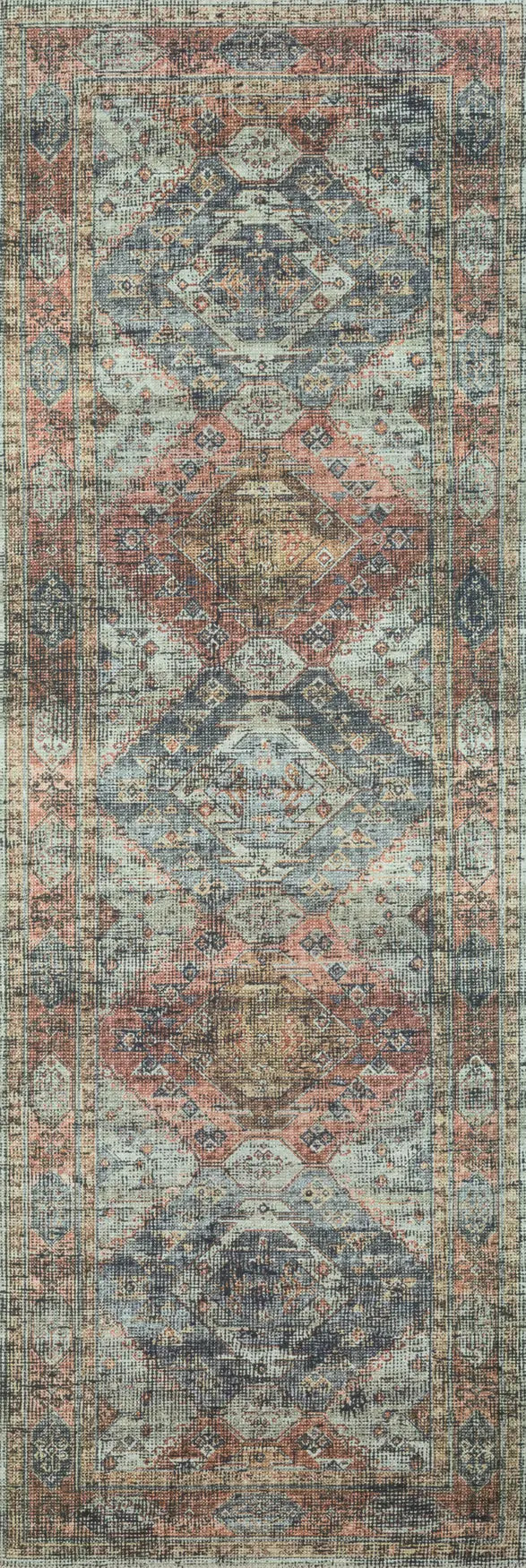 Loloi Skye Sky-06 Apricot/Mist Rugs - runner flat