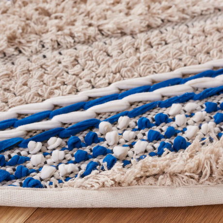Safavieh Natura 6'-0" x 6'-0" Rug in Beige / Navy
