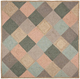 Safavieh Natural Fiber 6'-0" x 6'-0" Rug in Natural / Multi