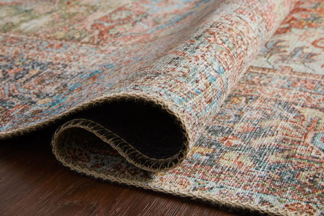 Loloi Loren Lq-14 Brick / Multi Rugs - pile height