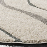 Safavieh Florida Shag 6'-7" x 6'-7" Rug in Cream / Light Blue