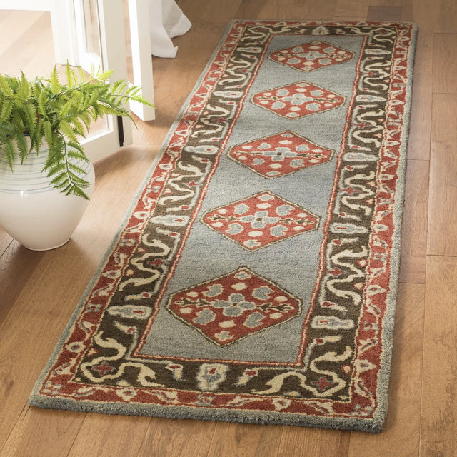 Safavieh Heritage 2'-3" x 8'-0" Rug in Blue / Charcoal