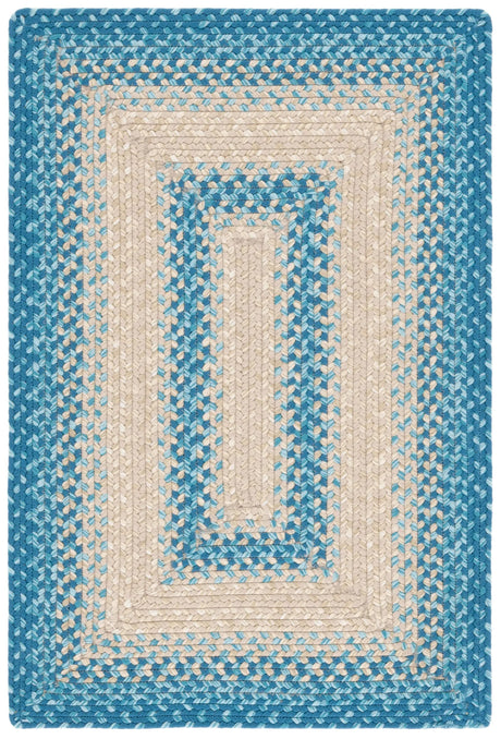 Safavieh Braided 2'-0" x 3'-0" Rug in Blue / Beige