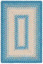 Safavieh Braided 2'-0" x 3'-0" Rug in Blue / Beige
