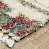 Oriental Weavers Sphinx Axis Ax06A Ivory/ Multi Rug - corner detail