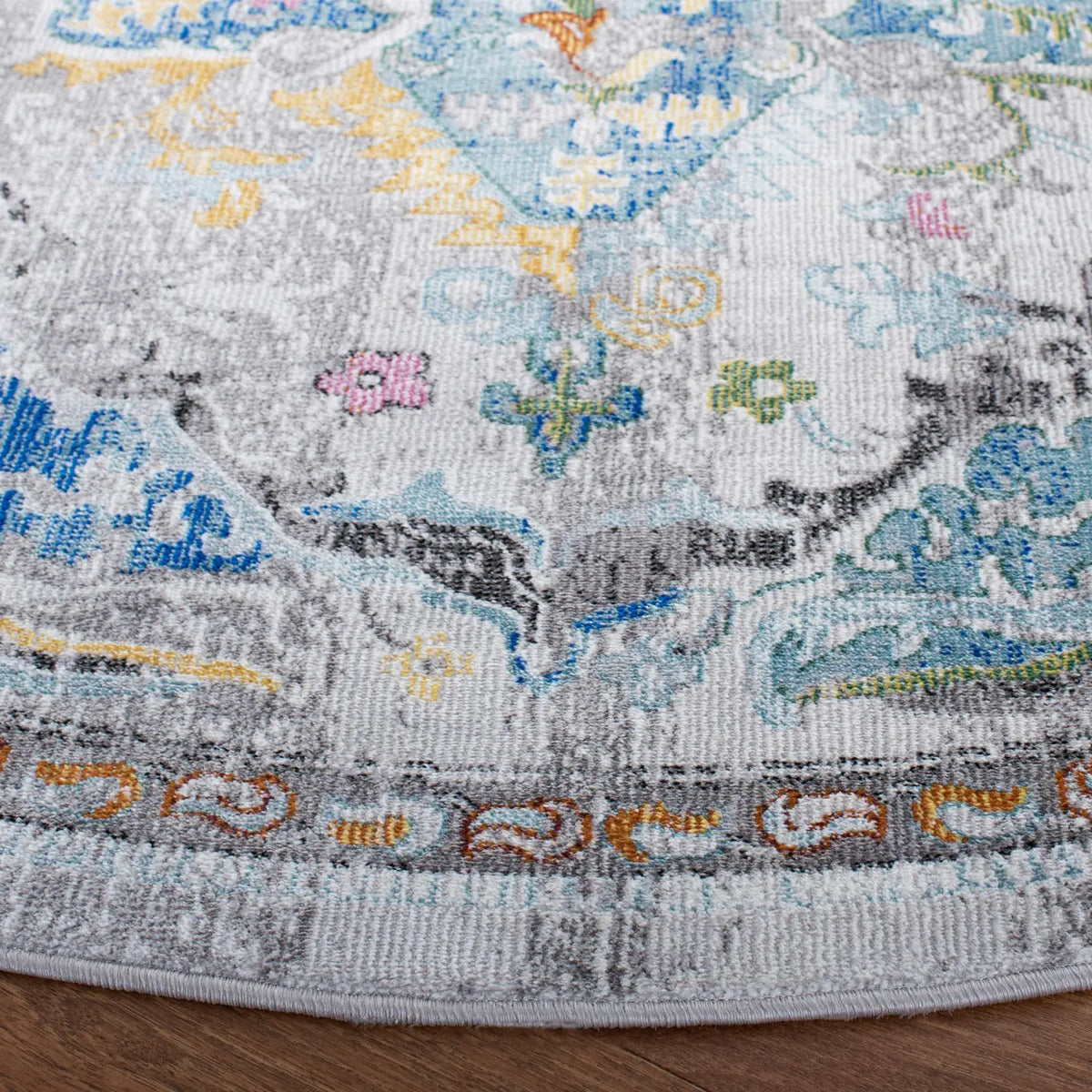 Safavieh Aria 6'-5" x 6'-5" Rug in Grey / Blue