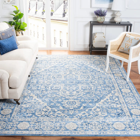 Safavieh Brentwood 10'-0" x 13'-0" Rug in Ivory / Navy