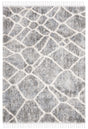 Safavieh Berber Fringe Shag 5'-3" x 7'-6" Rug in Grey / Cream