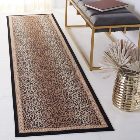 Safavieh Journey 2'-2" x 9'-0" Rug in Beige / Black
