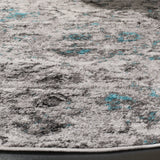 Safavieh Adirondack 6'-0" x 6'-0" Rug in Grey / Black
