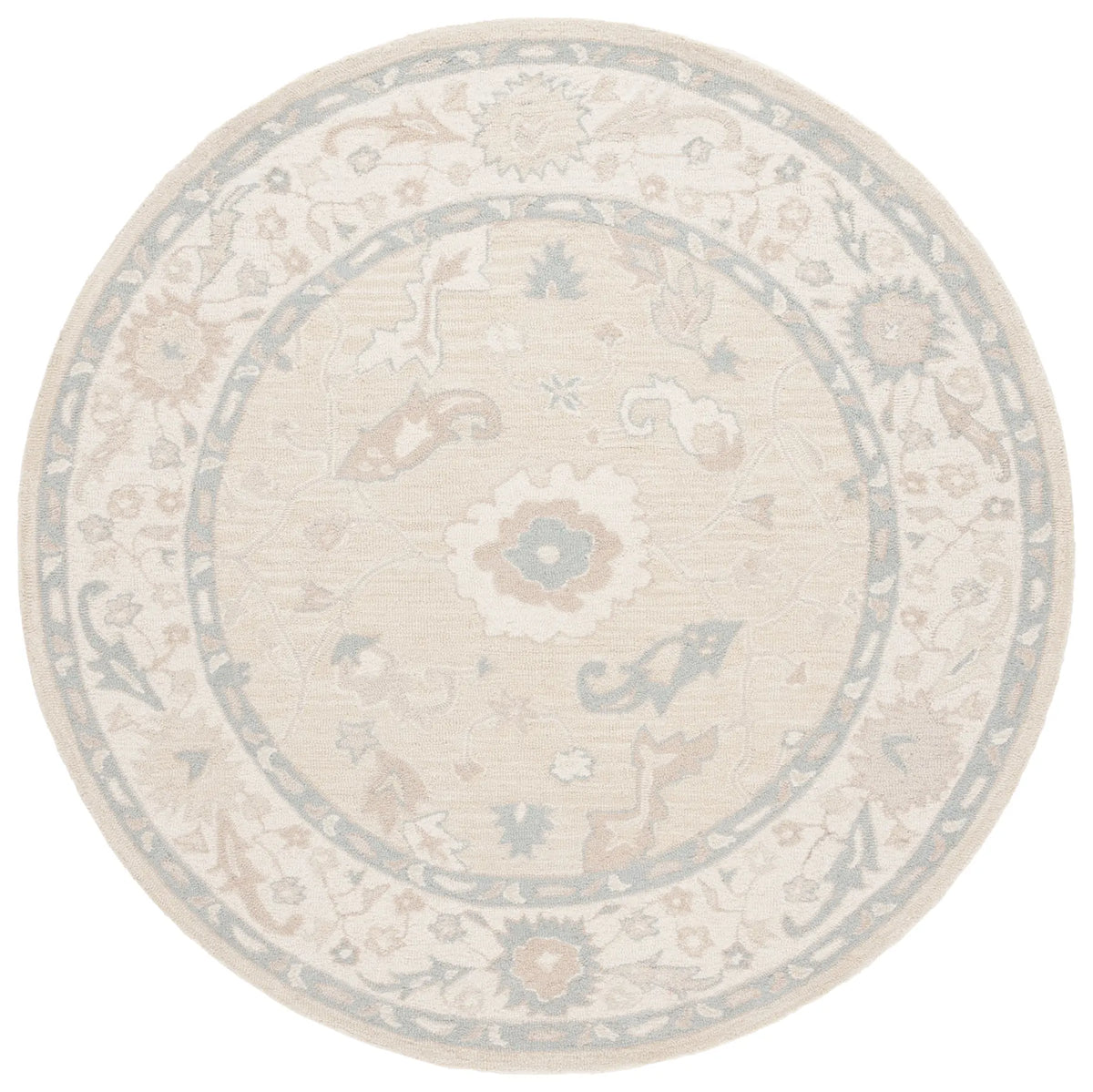 Safavieh Ebony 6'-0" x 6'-0" Rug in Beige / Ivory