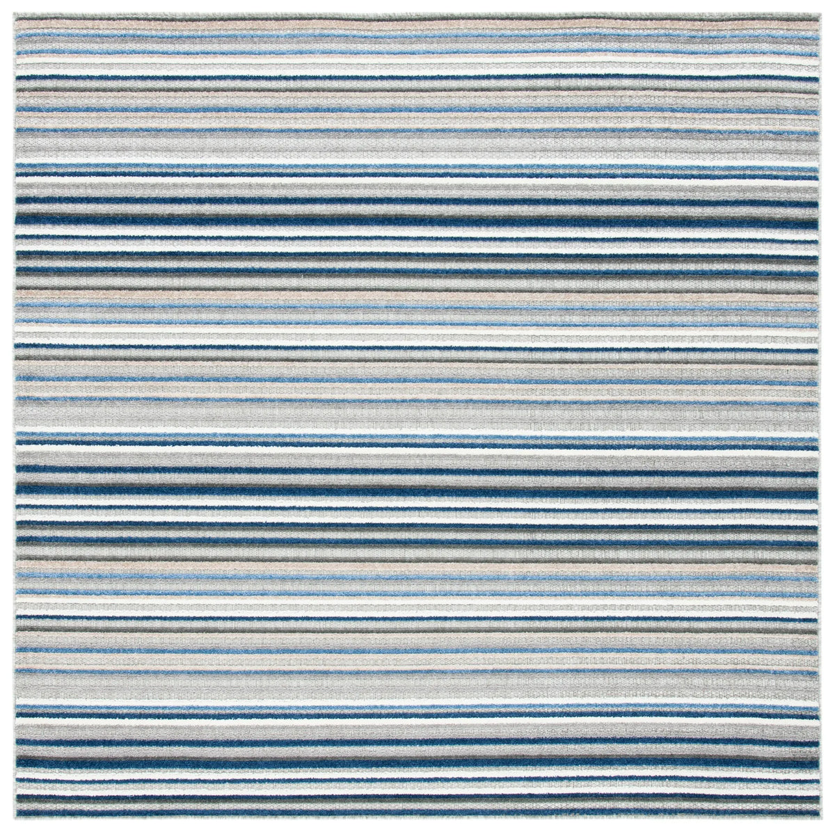 Safavieh Cabana 6'-7" x 6'-7" Rug in Grey / Blue