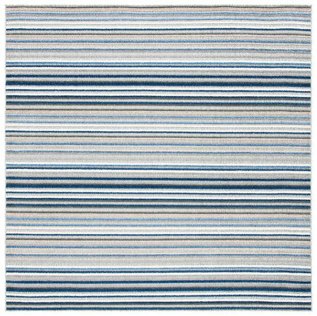Safavieh Cabana 6'-7" x 6'-7" Rug in Grey / Blue