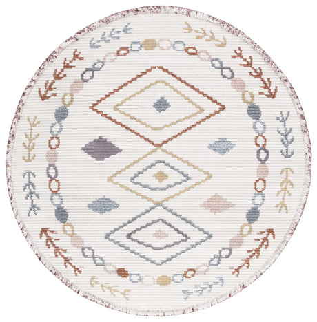 Safavieh Marrakesh 6'-7" x 6'-7" Rug in Ivory / Multi