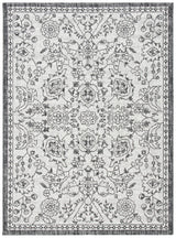 Safavieh Courtyard 4'-5" x 6'-5" Rug in Grey / Black