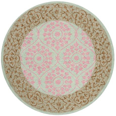 Safavieh Suzani 5'-0" x 5'-0" Rug in Taupe / Pink