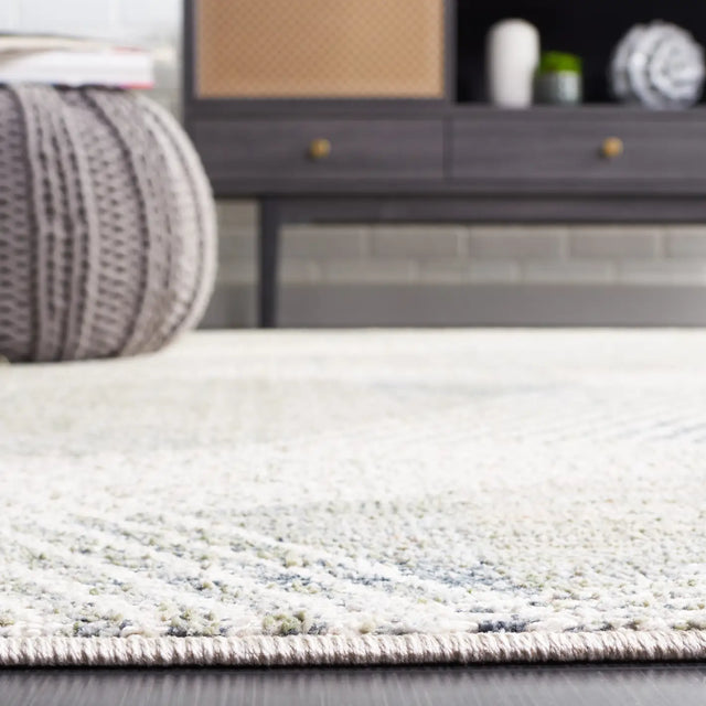 Safavieh Hunter 100 4'-0" x 6'-0" Rug in Dark Grey / Sage / Ivory