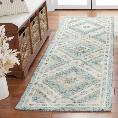 Safavieh Martha Stewart 2'-3" x 8'-0" Rug in Blue / Ivory