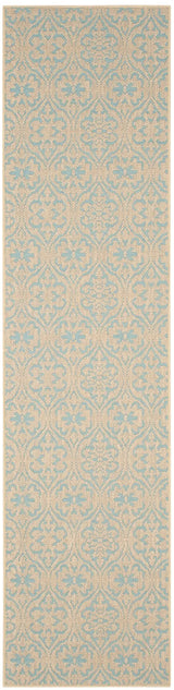 Safavieh Palm Beach 2'-0" x 8'-0" Rug in Natural / Turquoise