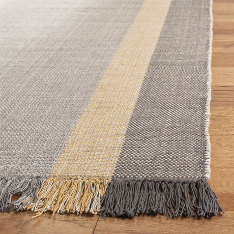 Safavieh Montauk 5'-0" x 8'-0" Rug in Mustard / Grey