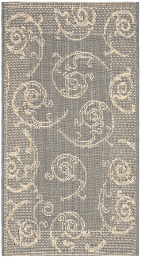 Safavieh Courtyard 2'-0" x 3'-7" Rug in Grey / Natural