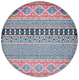 Safavieh Madison 6'-7" x 6'-7" Rug in Navy / Ivory