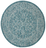 Safavieh Courtyard 5'-3" x 5'-3" Rug in Turquoise