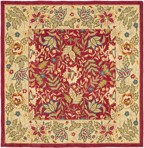 Safavieh Chelsea 6'-0" x 6'-0" Rug in Red / Ivory