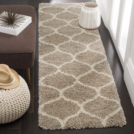 Safavieh Hudson Shag 2'-3" x 10'-0" Rug in Beige / Ivory