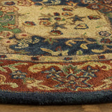 Safavieh Heritage 6'-0" x 6'-0" Rug in Beige / Burgundy
