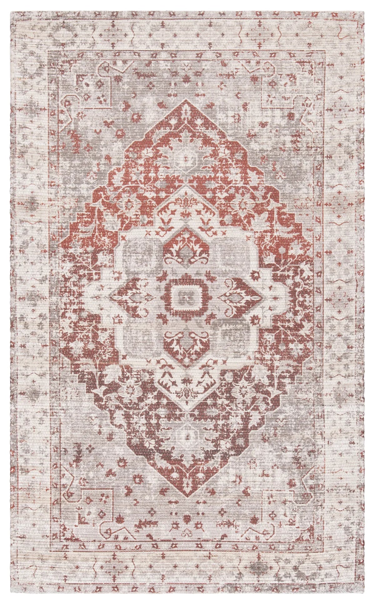 Safavieh Saffron 3'-0" x 5'-0" Rug in Ivory / Rust
