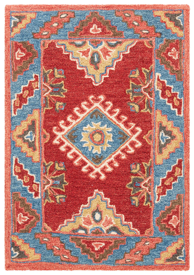 Safavieh Aspen 2'-0" x 3'-0" Rug in Red / Blue