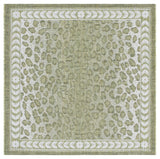 Safavieh Courtyard 4'-0" x 4'-0" Rug in Light Green / Ivory