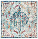 Safavieh Madison 6'-7" x 6'-7" Rug in Navy / Light Blue