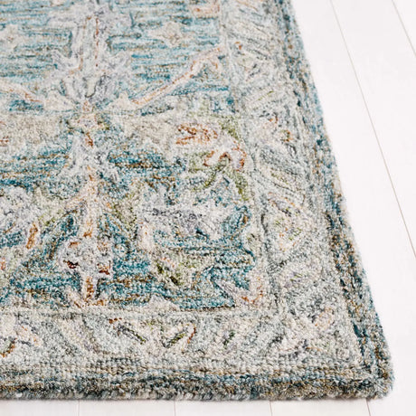 Safavieh Metro 4'-0" x 6'-0" Rug in Teal / Green