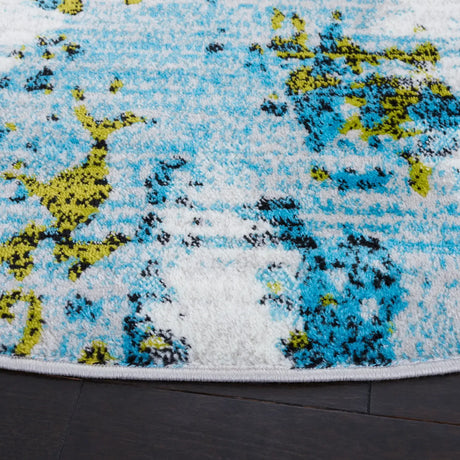 Safavieh Skyler 6'-7" x 6'-7" Rug in Teal / Green