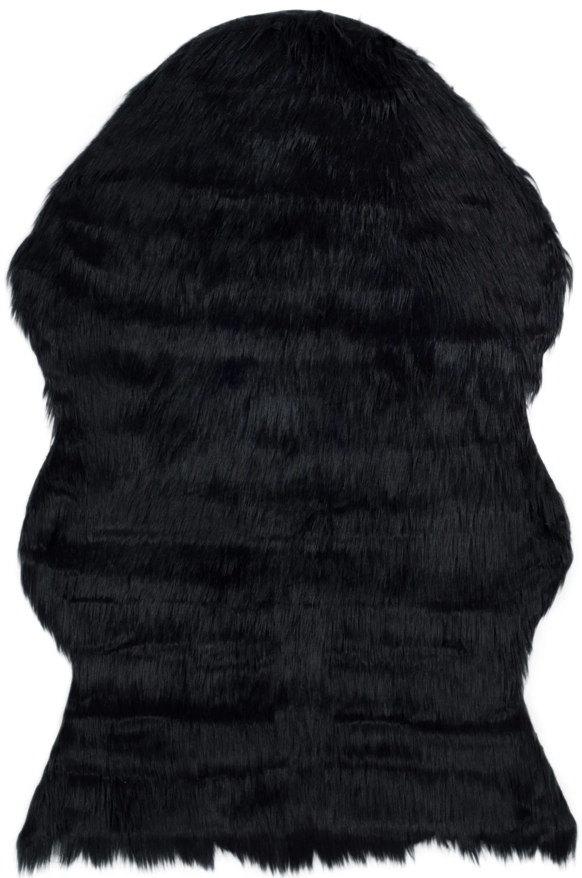 Safavieh Faux Sheep Skin 2'-0" x 3'-0" Rug in Black