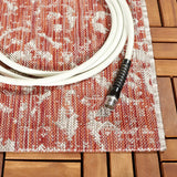 Safavieh Courtyard 6'-7" x 9'-6" Rug in Red / Beige