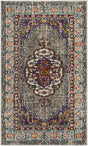 Safavieh Monaco 3'-0" x 5'-0" Rug in Violet / Light Blue