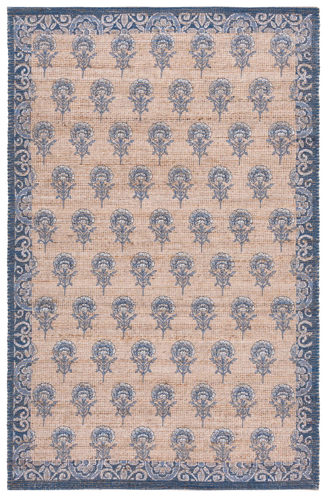 Safavieh Saffron 4'-0" x 6'-0" Rug in Natural / Blue