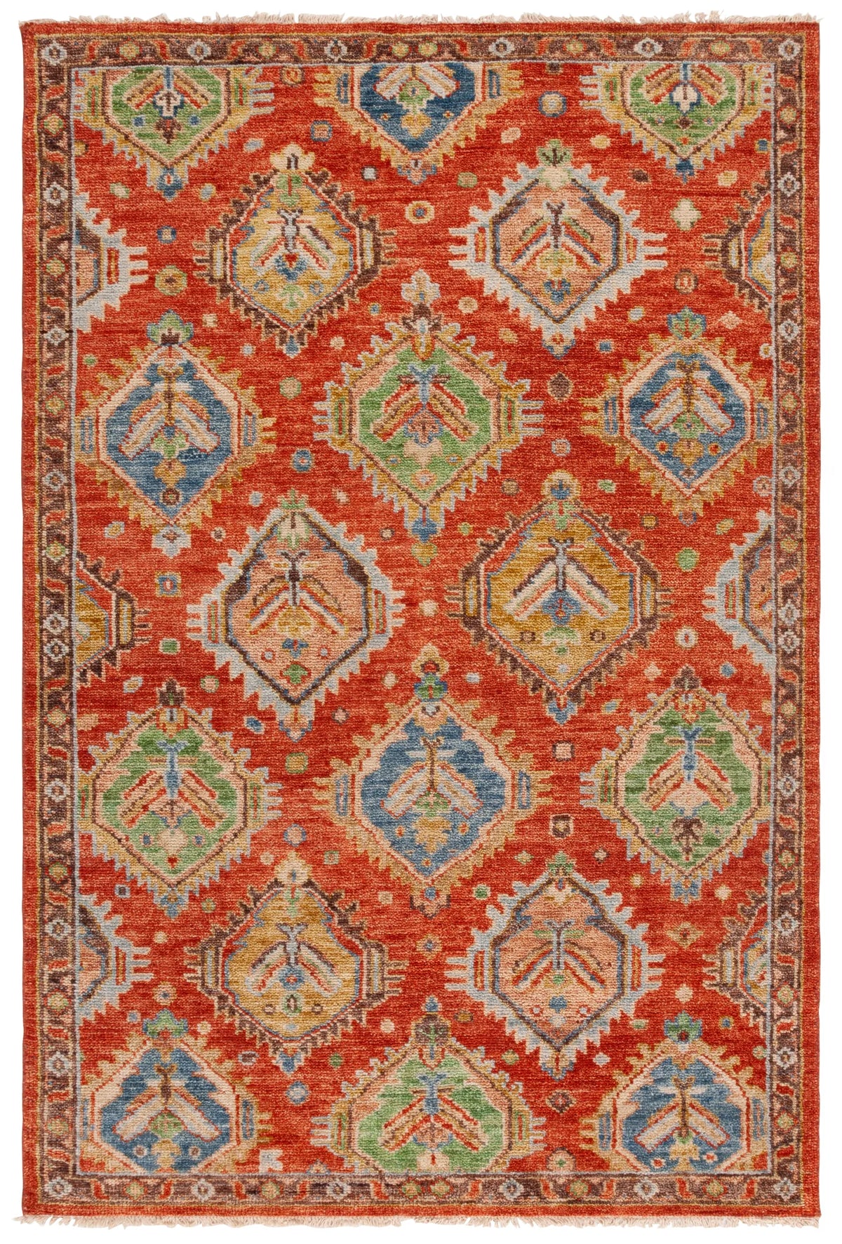 Safavieh Samarkand 6'-0" x 9'-0" Rug in Rust / Brown