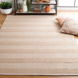 Safavieh Striped Kilim 4'-0" x 6'-0" Rug in Ivory / Gold