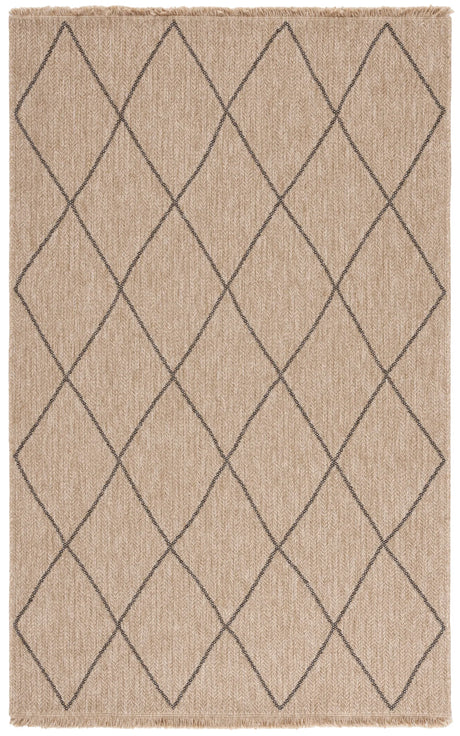 Safavieh Retreat 4'-0" x 6'-0" Rug in Natural / Black