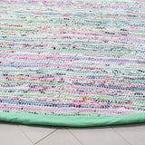 Safavieh Rag Rug 6'-0" x 6'-0" Rug in Light Green / Multi
