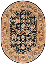 Safavieh Classic 4'-6" x 6'-6" Rug in Black / Gold