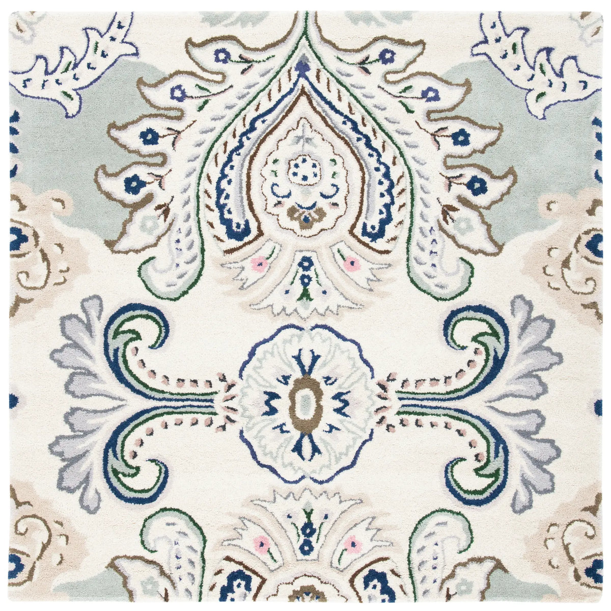 Safavieh Bella 5'-0" x 5'-0" Rug in Ivory / Blue