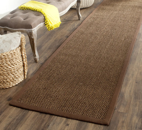 Safavieh Natural Fiber 2'-6" x 10'-0" Rug in Brown / Brown