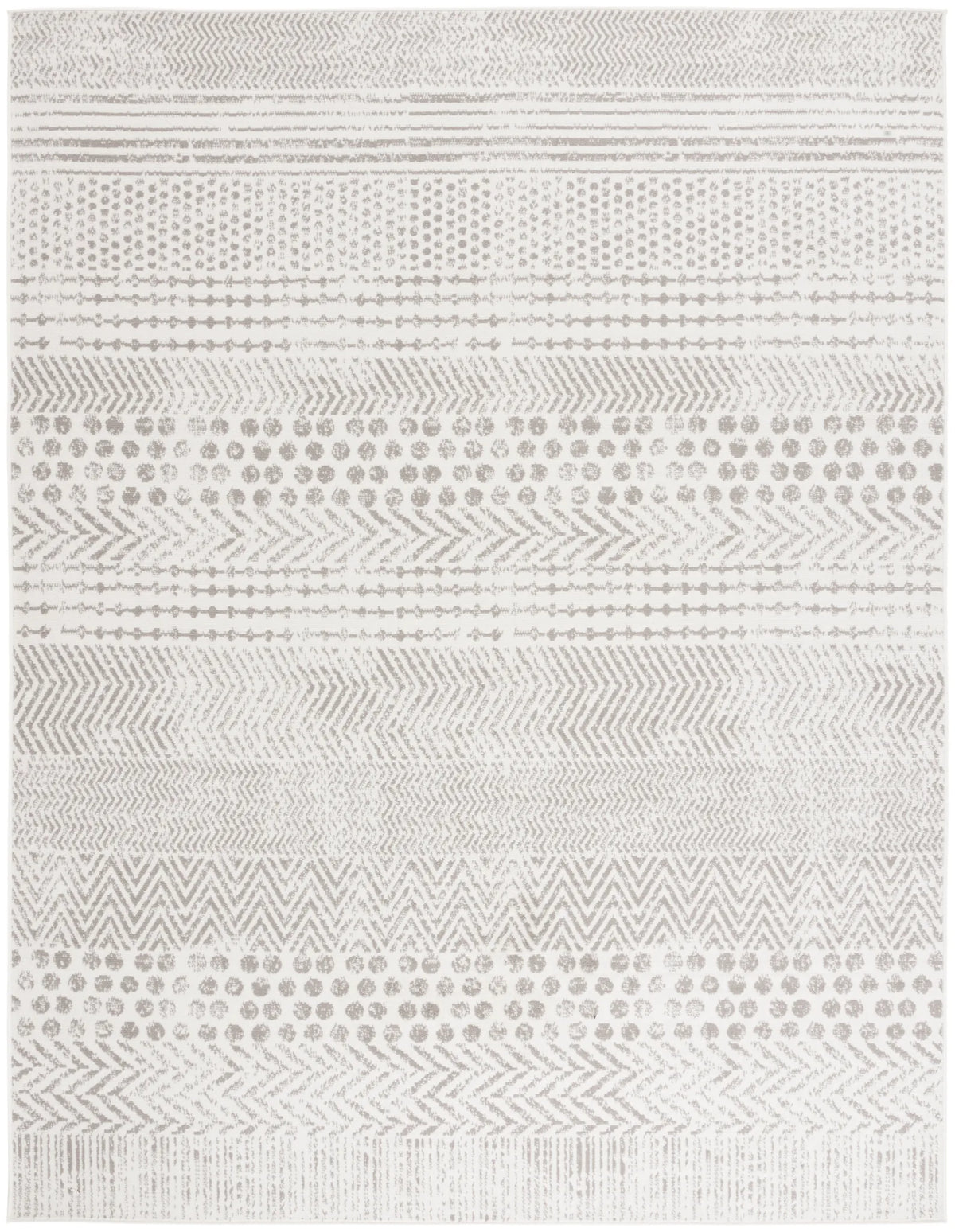 Safavieh Pyramid 10'-0" x 14'-0" Rug in Ivory / Grey